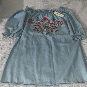 FLOWER JEAN DRESS